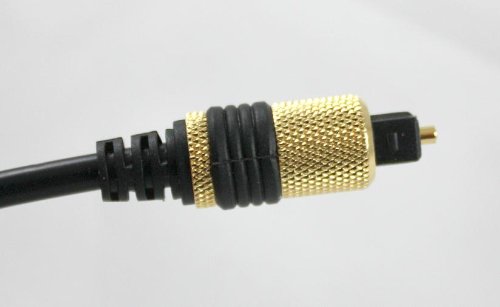 Digital Optical Cable - 2m - Premium Pro Gold Range Toslink Cable suitable for PS3,Sky,Sky HD,LCD,LED,Plasma, Blu Ray to Connect with Home Cinema Systems,AV Amps Etc. for Best Digital Surround Sound,UK Seller.