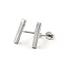 14k Yellow Gold Thick Bar Stud Earrings