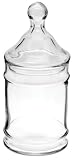 Anchor Hocking 95596 12-Ounce Clear-Glass Apothecary Jars with Lids, Set of 6
