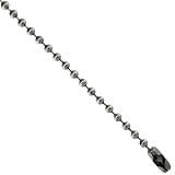 Stainless Steel Bead Ball Chain 3 mm thick 9.5 in. Anklet