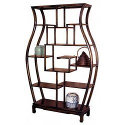 Display Stand (dark brown) (63H x 41W x 11D) by WAYBORN
