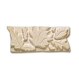 Adex USA Natural Leaves Listello Stone 2 Ceramic Tile & Stone