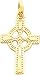 14K Gold Celtic Cross Pendant