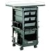 31I28HfnANL. SL75  InterMetro Stainless Steel Commercial Utility Cart with 2 Shelves 24x36