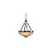 Monte Carlo Fan Company GL5PTWI Great Lodge Five Light Pendant in Weathered Iron with Antler Accents
