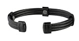 Sabona 36265 Trio Cable Black/Black Magnetic Bracelet, Small/Medium