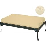 Windham Castings Catalina Deep Seating Double Ottoman Frame Only, Cream