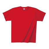Glimmer(グリマー) | スーパーヘビー無地Tシャツ7.0oz レッド 160cm