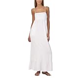 Xhilaration® Juniors Smocked Back Maxi Dress - True White&nbsp;