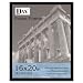 DAX Flat Face Wood Poster Frame with Plexiglas Window, 16 x 20 Inches, Black (2860V2X)