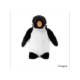 Tudor Photo Cozy Plush Penguin Microwaveable Warmer, Black/ White