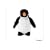 Tudor Photo Cozy Plush Penguin Microwaveable Warmer, Black/ White