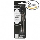 Mont Blanc Fine Point Black Rollerball Refills (2 Pack)