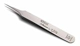 MEHAZ Rubis Tweezer - Needlenose - Stainless-MC0133SS