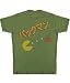 Pac-Man Japanese Type Olive Green Men's T-Shirt Tee