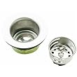 Plumb Pak/Keeney Mfg. 878PC Jr. Duo Bar Sink Strainer Stainless Steel