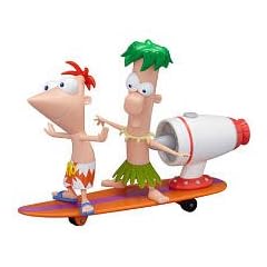 Disney Phineas & Ferb 3" Basic Action Figure - Surfin' Tidal Wave - Spielfiguren aus TV Show