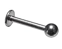 LB0004 / Piercing Labret - Lippenpiercing 1,2 x 8 mm aus Chirurgenstahl mit Kugel 3 mm