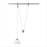 Schienenpendelleuchte höhenverstellbar “Systems 230V” E27 / 60W in Stahl