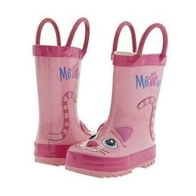 Western Chief Kids Pink Kitty Rain Boot