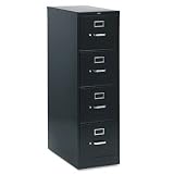 Review HON  / 4-Drawer Letter File, Vertical, 15x25x52, Black