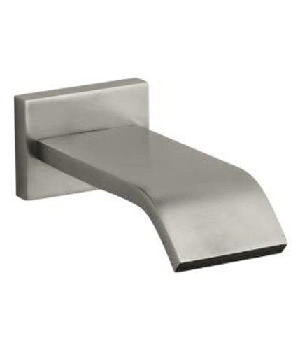 Kohler K-14676-BN Loure Wall-Mount Bath Spout, Vibrant Brushed Nickel