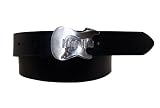 Levi's Boys 8-20 Levi'S Black Jean Belt With Guitar Plaque Buckle