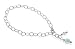 Sterling Silver Clear Crystal Anklet Made with Swarovski Elements image 1