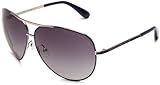 Marc by Marc Jacobs Women's MMJ 221/S 0YRJ Aviator Sunglasses,Palladium Frame/Smoke Gradient Lens,One Size