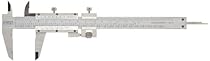Fowler Full Warranty Vernier Caliper with Satin Chrome Finish and Stainless Steel Fine Adjustment, 52-058-016-0, 0-6