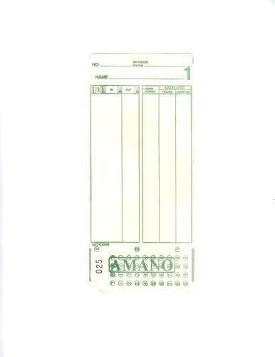 MJR Time Cards 000 - 099 bx 1000