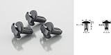 KITACO:キタコ トリムクリップ (Φ6穴用) ○入数 :3個○寸法A : Φ14 x B : 10mm x C : Φ5.6 / Φ7.0 x D : 4mm(C : 自由時/ロック時) 汎用