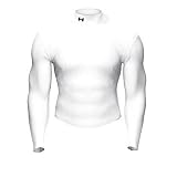 Men's Under Armour ColdGear Longsleeve Mock Turtleneck Top - White
