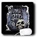 WhiteOaks Halloween Skulls - Grave Marker and Skull Halloween Skull Design - Mouse Pads