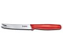 Victorinox Cutlery 4-1/4-Inch Fork-tipped Tomato Knife, Red Polypropylene Handle