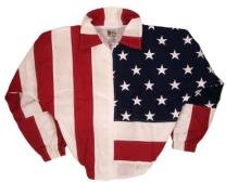 Patriotic Stars & Stripes Applique Flag Jacket U.S.A. Made by FlagClothes