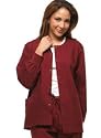 Dickies Basic Scrubs Snap Front Warm Up Scrub Jacket (XS-5X) in Assorted Colors.