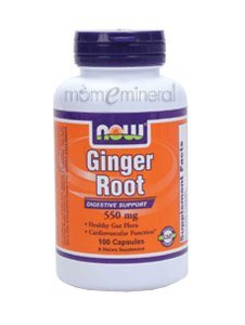 Ginger Root 550 mg 100 Capsules by NOW Foods