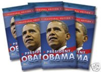 Topps Trading Cards - Inaugural Edition PRESIDENT OBAMA Collectors Cards - (5 Pack Lot)