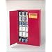 Eagle PI-4510 Safety Cabinet for Paint & Ink, 2 Door Self Close, 60 gallon, 65"Height, 43"Width, 18"Depth, Steel, Red