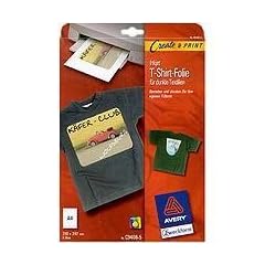 Avery Zweckform, C9406-5, 5 Blatt, T-Shirt Folie f�r dunkle Textilien , A4mm