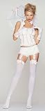 SeXy Southern Belle Womens Costume Bustier Shorts Garters Parasol Halloween Medium