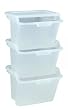 Set of 3 Recycle Bins - 172002 (Clear) (53.75