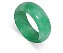 Green Jade 8 MM Gemstone Band Ring