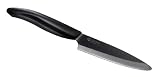 Kyocera Revolution Series 4-1/4 Inch Utility Knife, Black Blade
