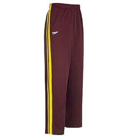Speedo Men's Polyester Tech Twill Super Pro Solid Splice Warmup Pant