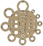 Produkt-Bild: Zeichenschablone Mutternschablone Schrauben Radien Sechskant Abrundungen Radius Muttern Schablone
