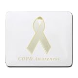 COPD Awareness Ribbon Mouse Pad