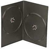 Americopy 100 SLIM Black Double DVD Cases 7MM