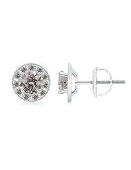 2 ct Solitaire Diamond Stud Earrings in Platinum